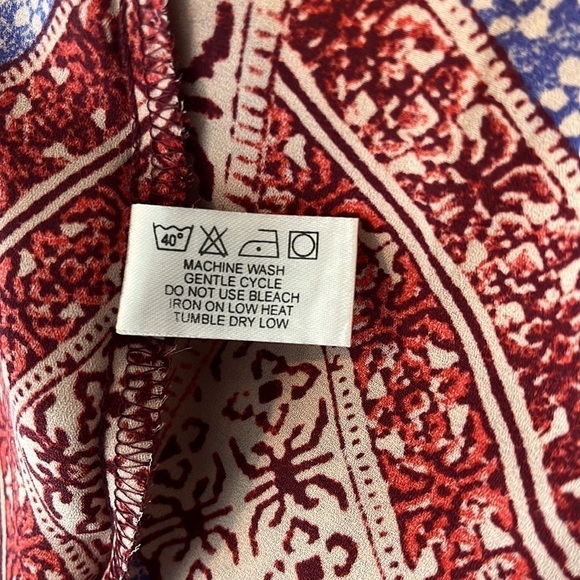 Violet & Claire Halter Top Red Blue Size Medium - Picture 9 of 9